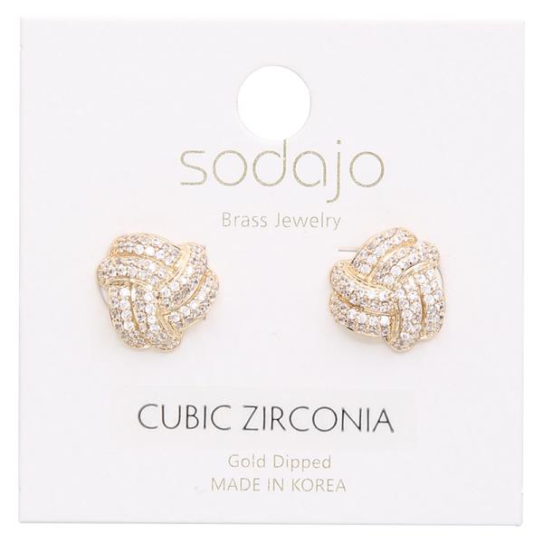 SODAJO CZ STUD EARRING