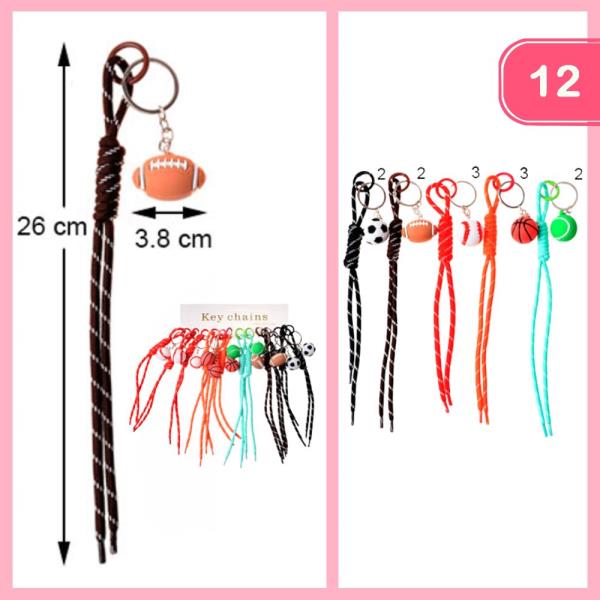 STRING BALL KEYCHAIN (12 UNITS)