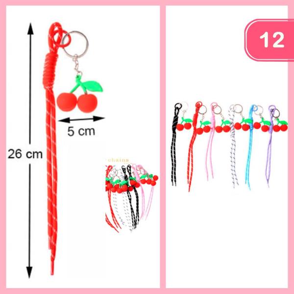 STRING CHERRY KEYCHAIN (12 UNITS)
