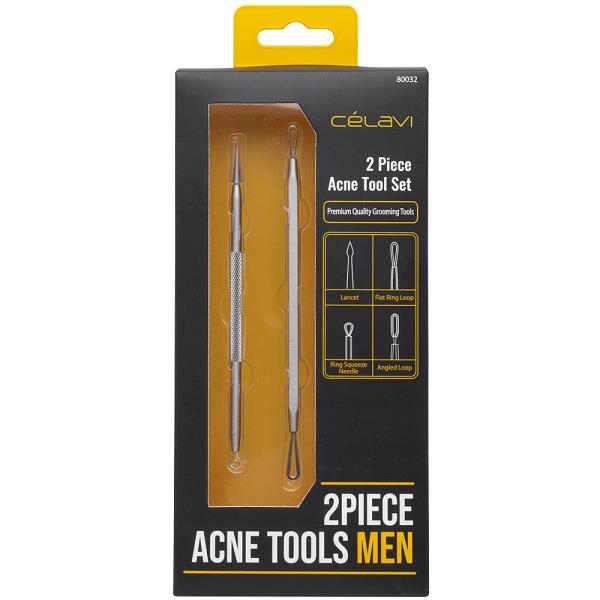 CELAVI 2PC MEN ACNE TOOL SET