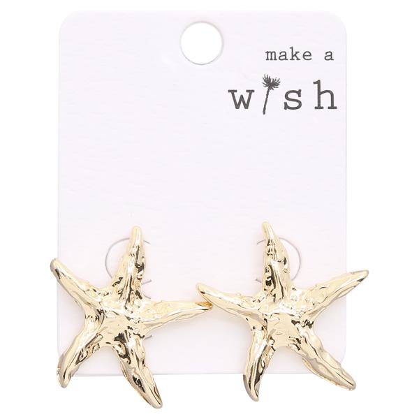 SEA LIFE STARFISH POST EARRING