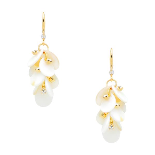 PEARL FLOWER DANGLE EARRING