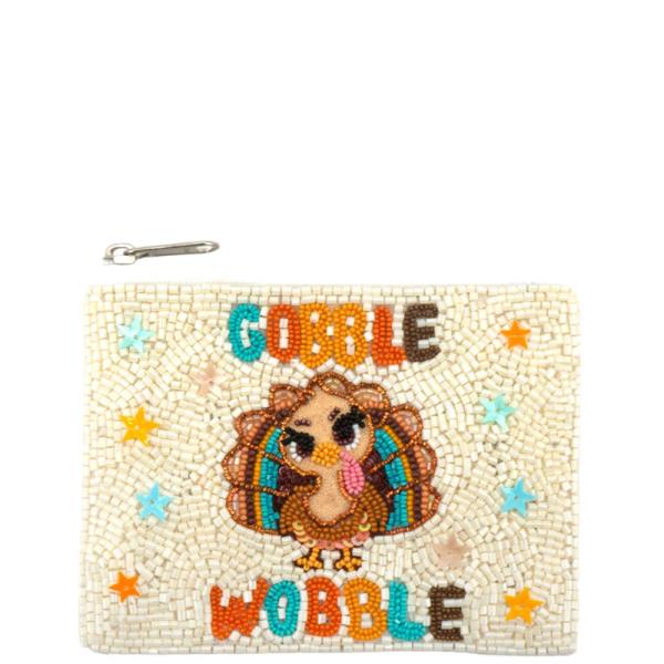 GOBBLE WOBBLE SEED BEAD COIN BAG