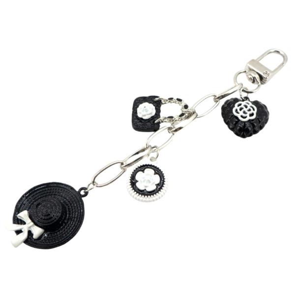 MULTI CHARM BLACK THEME BAG CHAIN