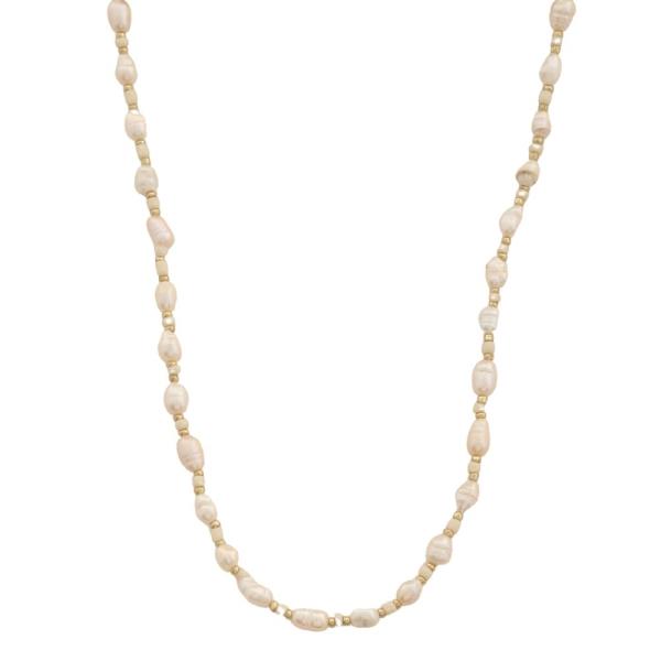 PEARL SEED BEAD NECKLACE