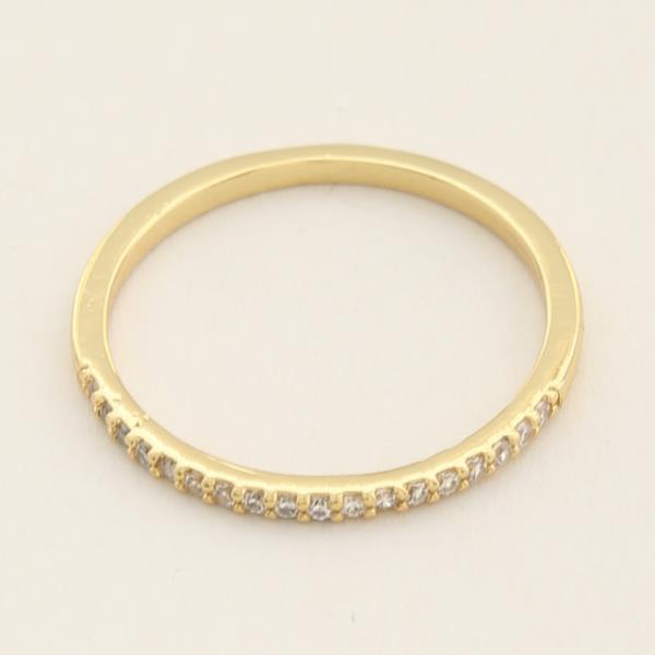 CZ GOLD DIPPED RING