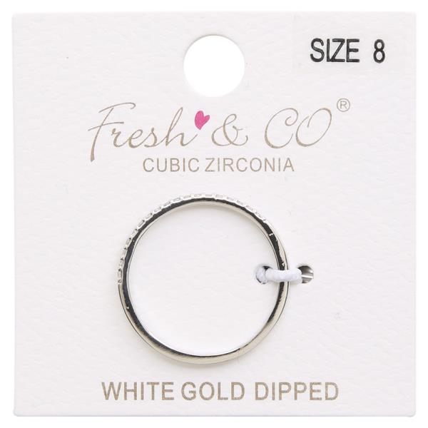 CZ GOLD DIPPED RING