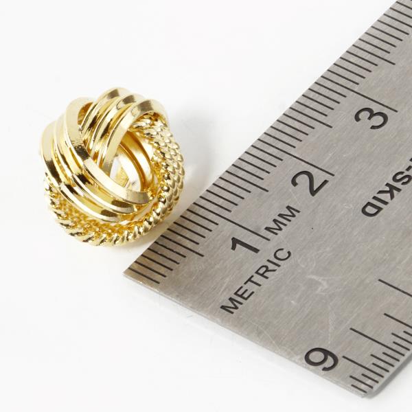 GOLD DIPPED KNOT POST EARRING