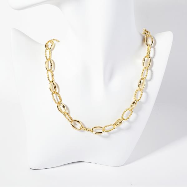 MIX METAL CHAIN NECKLACE