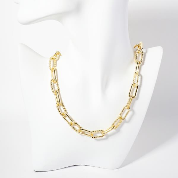 MIX METAL CHAIN NECKLACE