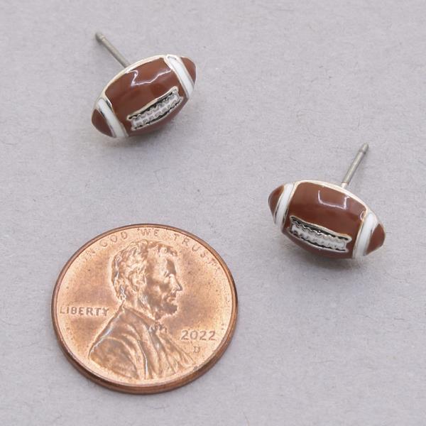 FOOTBALL GAME DAY STUD EARRING
