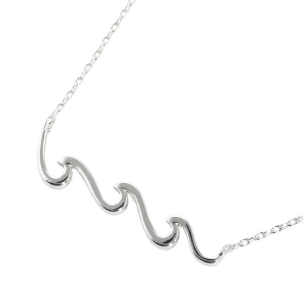 METAL WAVE PENDANT NECKLACE