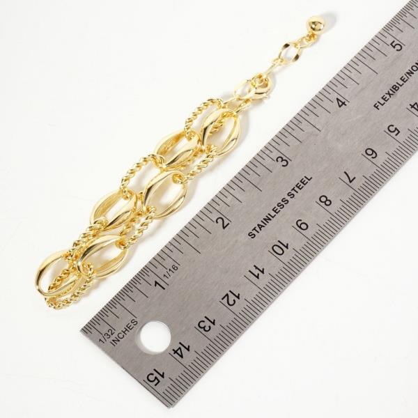 14K GOLD DIPPED METAL CHAIN BRACELET