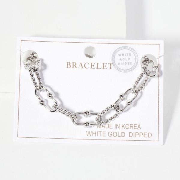14K GOLD DIPPED METAL CHAIN BRACELET