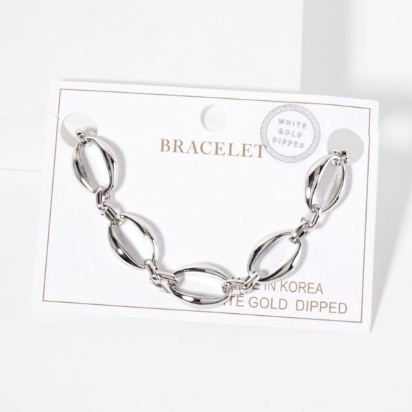 14K GOLD DIPPED METAL CHAIN BRACELET
