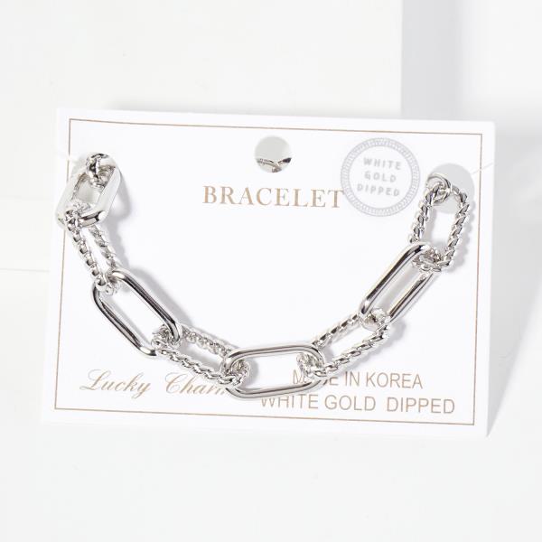 14K GOLD DIPPED METAL CHAIN BRACELET
