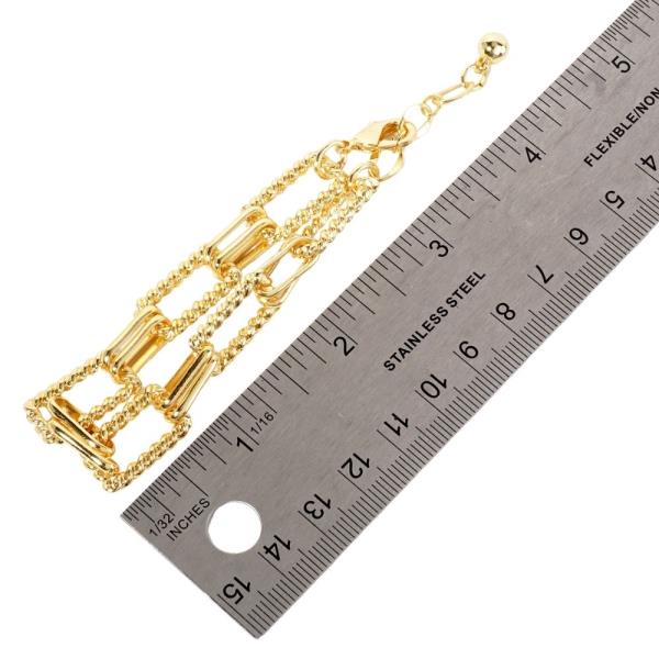 14K GOLD DIPPED METAL CHAIN BRACELET