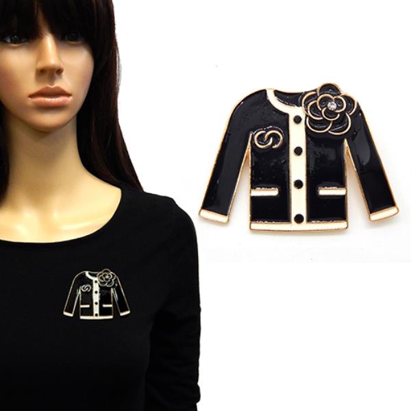 JACKET SHAPE BROOCH
