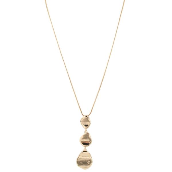 METAL ROUND Y NECKLACE