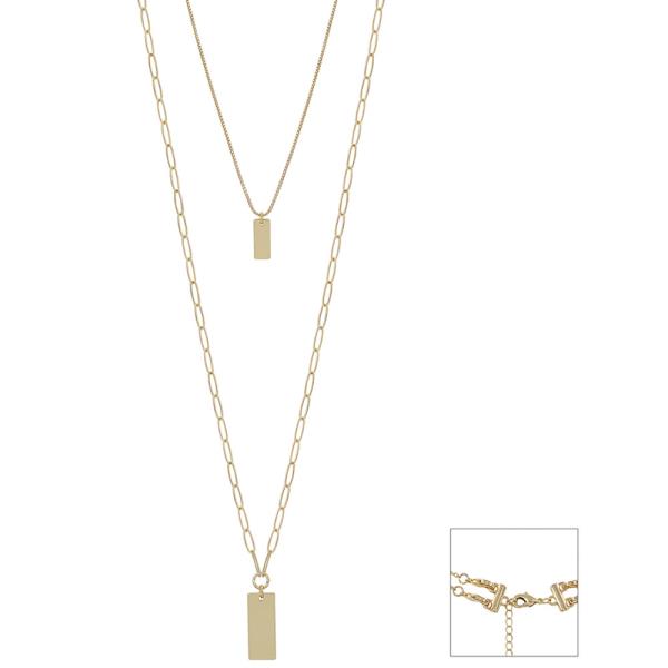 LAYERED PENDANT NECKLACE