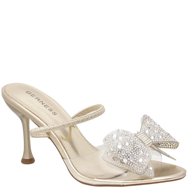 RHINESTONE BOW SLIDE HEEL 12 PAIRS