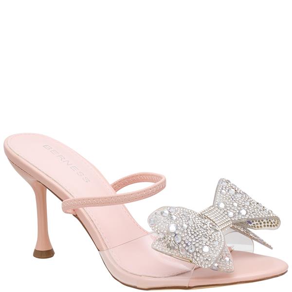 RHINESTONE BOW SLIDE HEEL 12 PAIRS