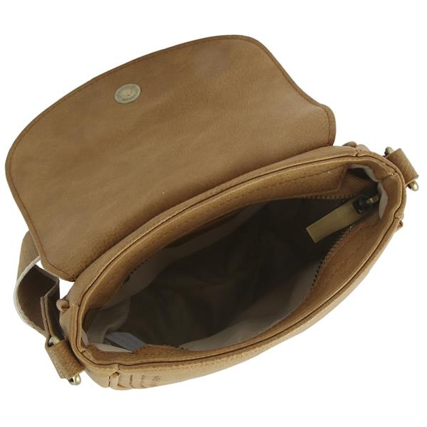 SMOOTH DESIGN BUCKLE FLAP CROSSBODY BAG