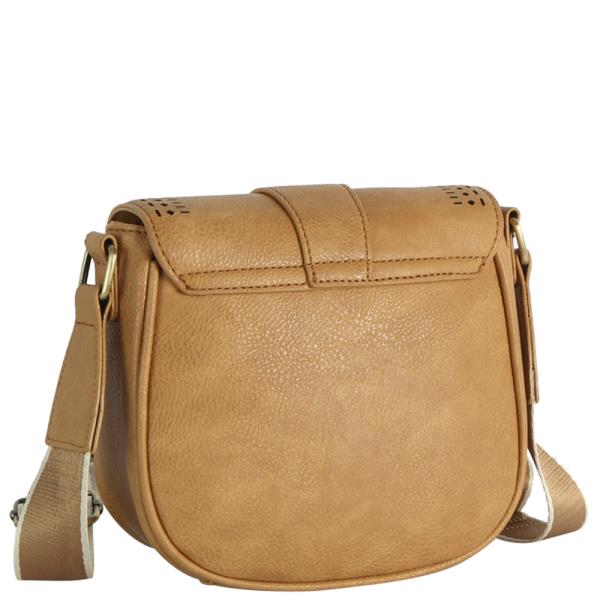 SMOOTH DESIGN BUCKLE FLAP CROSSBODY BAG