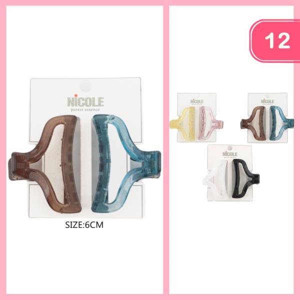 HAIR CLAW CLIP (12 UNITS)