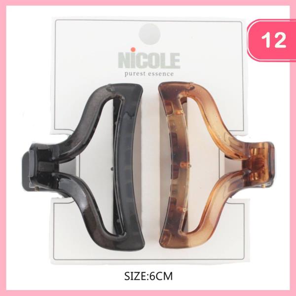 HAIR CLAW CLIP (12 UNITS)
