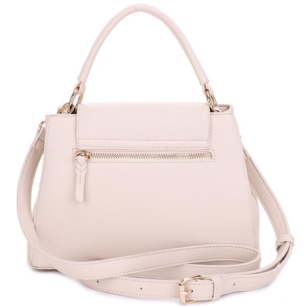 TEXTURED HANDLE SATCHEL BAG