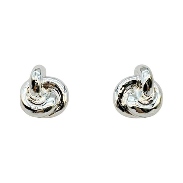 METAL KNOT STUD EARRING