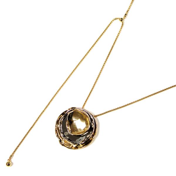 ADJUSTABLE MULTI ROUND PENDANT NECKLACE