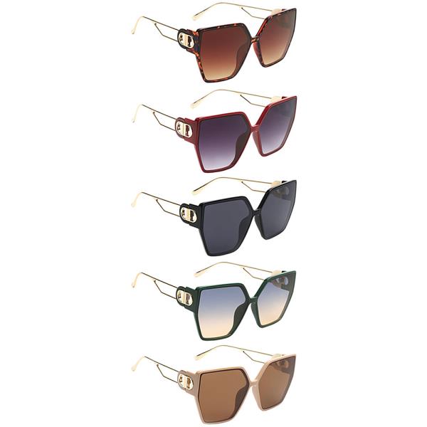 CHIC DESIGN SQUARE SUNGLASSES 1DZ