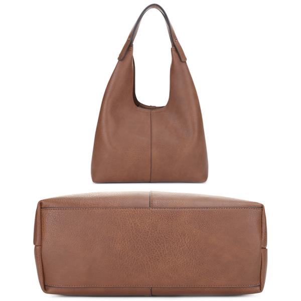 SMOOTH TASSEL SHOULDER HOBO BAG