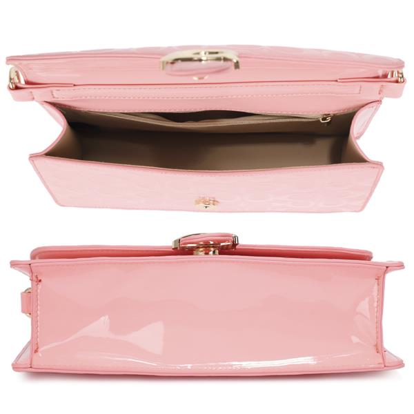 OVAL PATTERN DESIGN SHOULDER CROSSBODY BAG