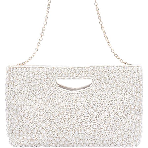 PEARL HANDMADE CLUTCH BAG