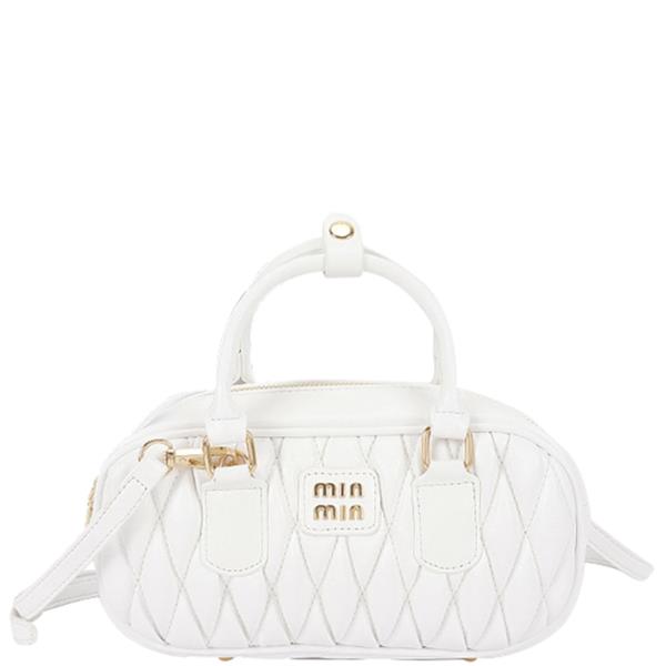 QUILTED FAUX LEATHER HANDBAG