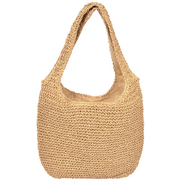 STRAW HOBO BAG