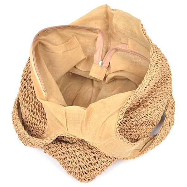 STRAW HOBO BAG
