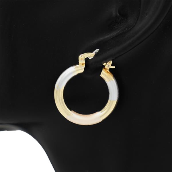 METAL TUBE HOOP EARRING