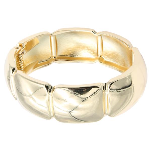 GOLD PLATED HINGED BANGLE BRACELET