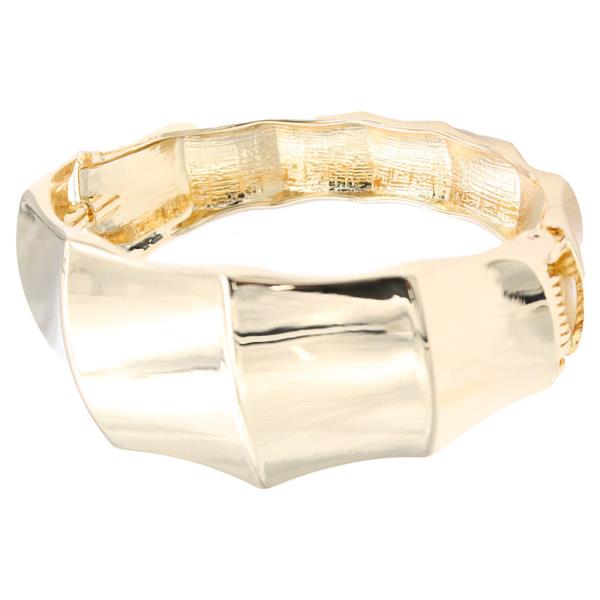 GOLD PLATED HINGED BANGLE BRACELET