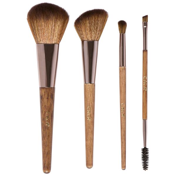 CALA DARK BAMBOO FACE AND EYE COMPLEXION 4PC BRUSH SET