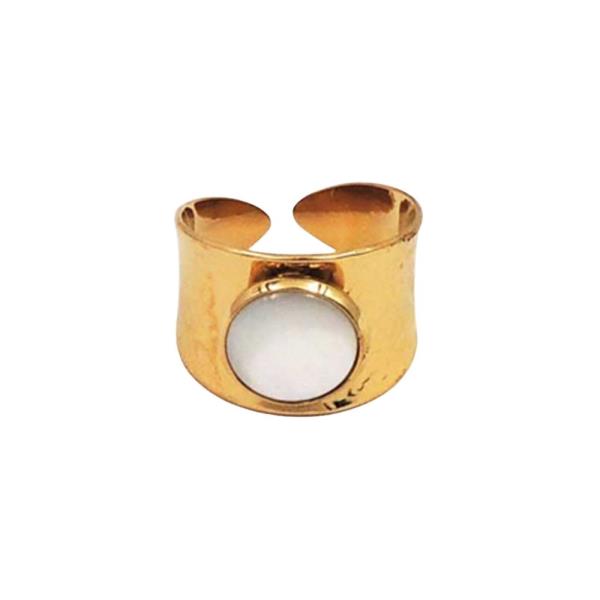 ROUND MOP CUFF RING