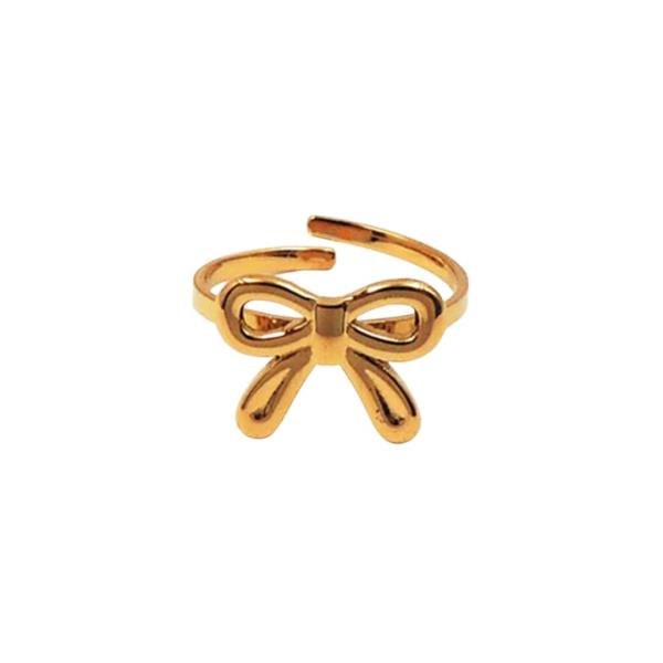 METAL RIBBON OPEN RING