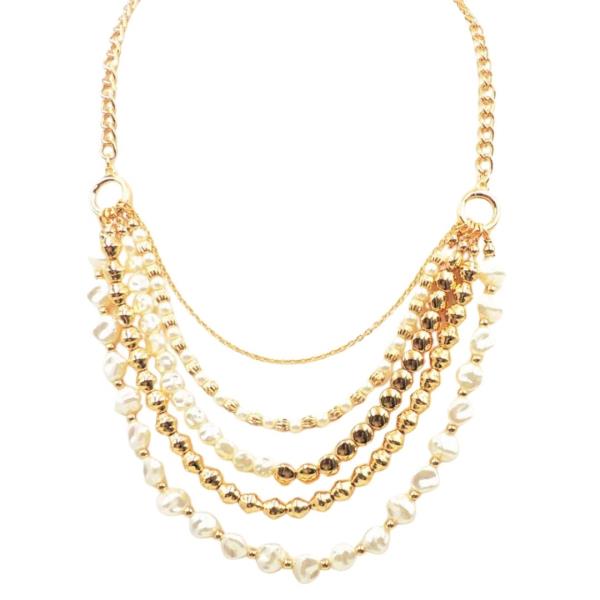 METAL AND PEARL BEAD STATEMENT