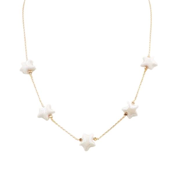 CERAMIC STARFISH STATION NECKLACE