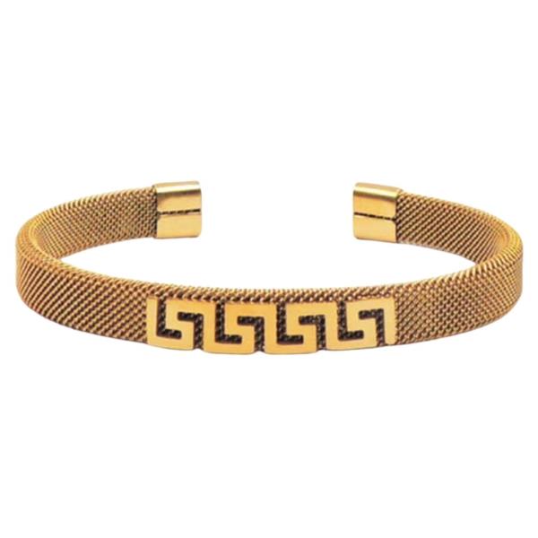 ROUND LINK METAL HINGED BRACELET
