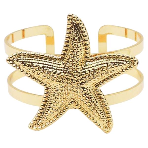 STARFISH METAL CUFF BRACELET